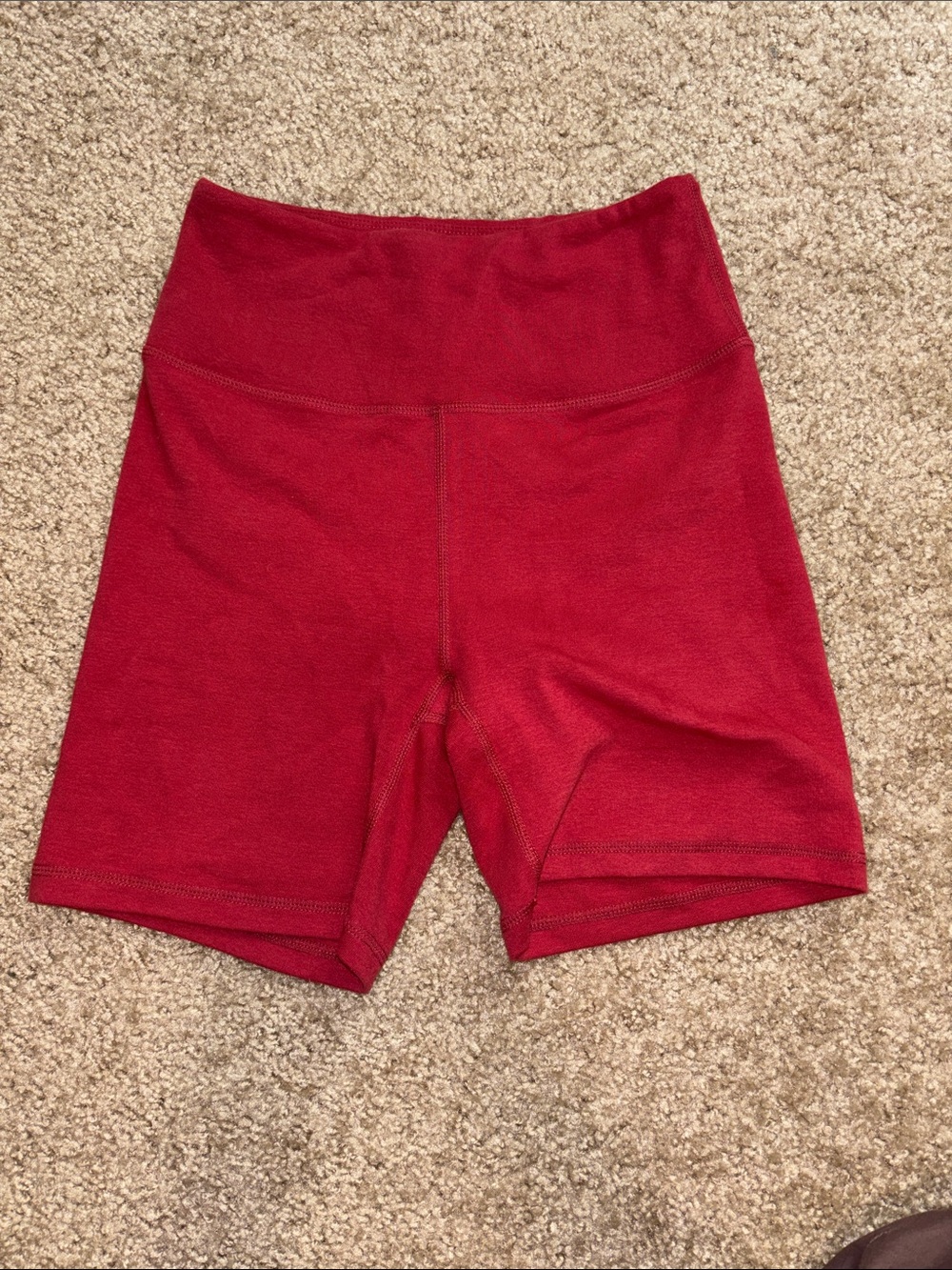 Little Bipsy Red High-Waist Bike Shorts
